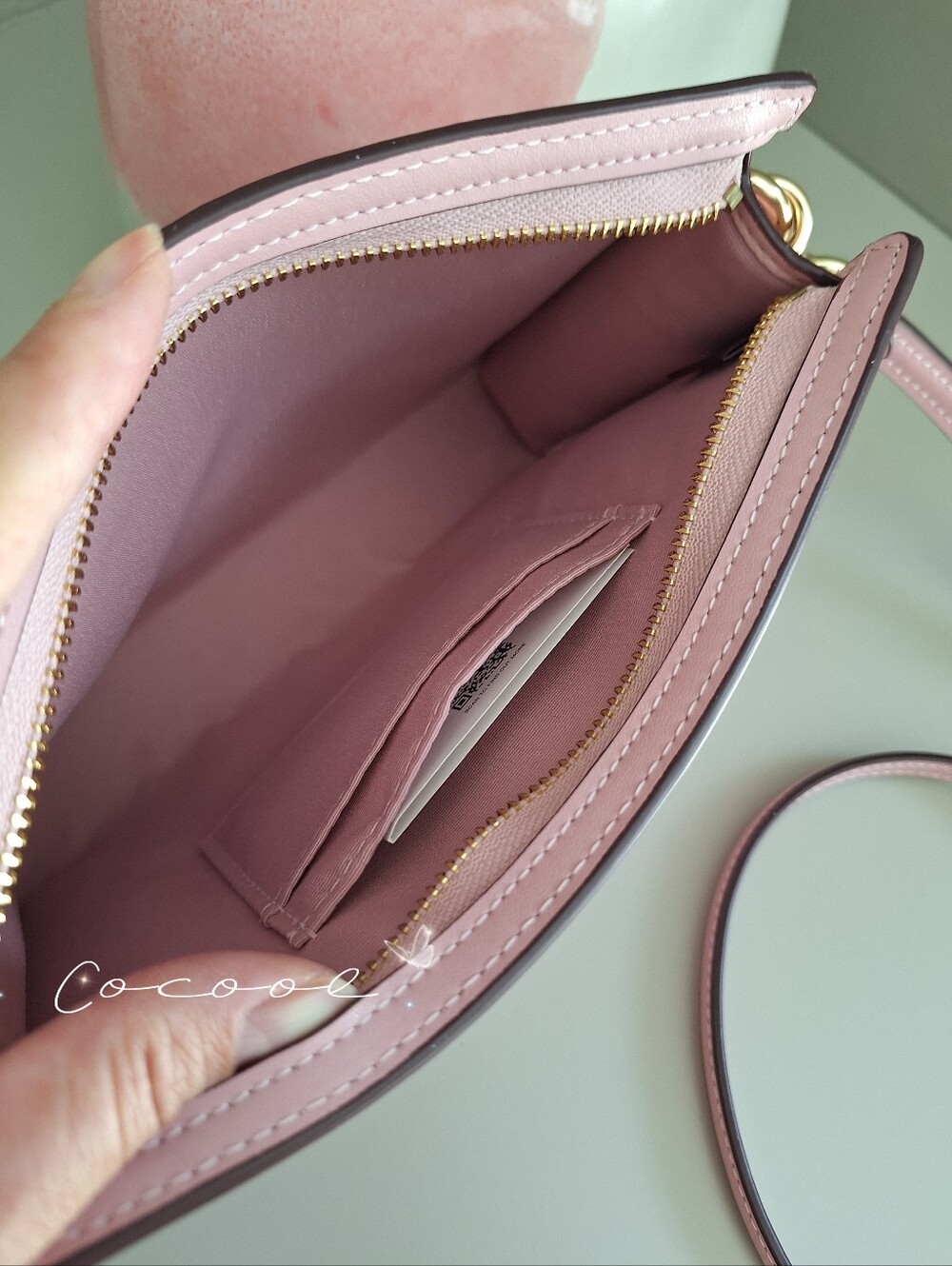 NEW Coach Limited Slim Crossbody Bag In Signature Canvas Powder Pink Purse - Picture 8 of 11